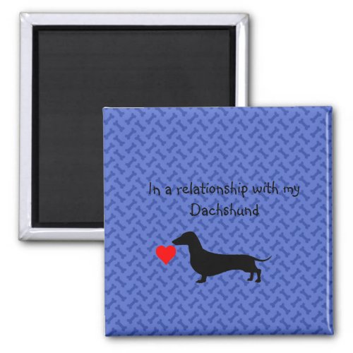 Blue Bones Funny Dachshund Magnet