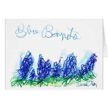 Blue Bonnets by SaraAnnsArtShop at Zazzle