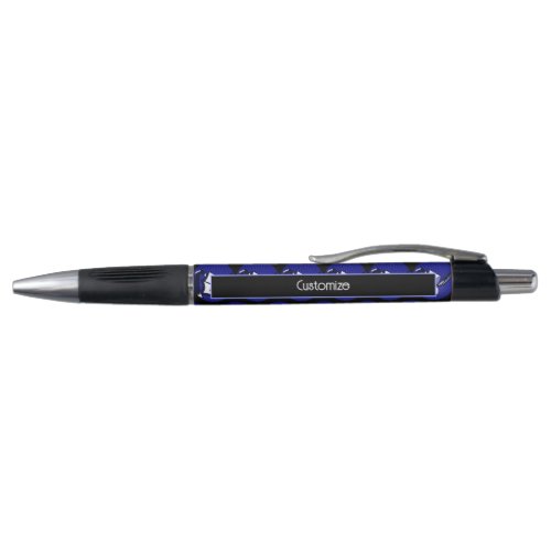 Blue Book And Quill Promotional Pen