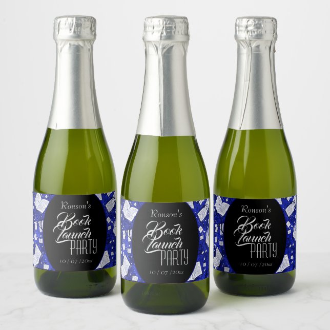 Blue Book Launch Party Sparkling Wine Label (Bottles)