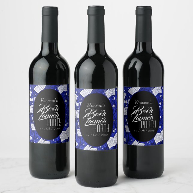 Blue Book Launch Party Wine Label (Bottles)