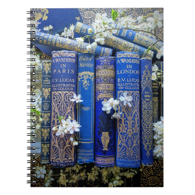 Blue Books and Blossoms (Front)