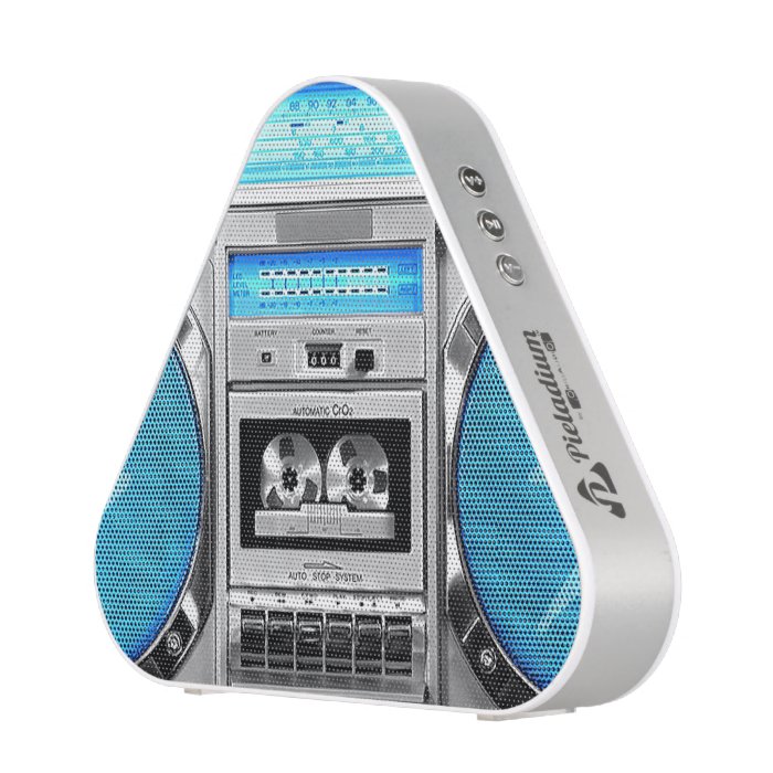 Blue boombox bluetooth speaker Zazzle