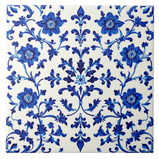 blue botanica tile (Front)
