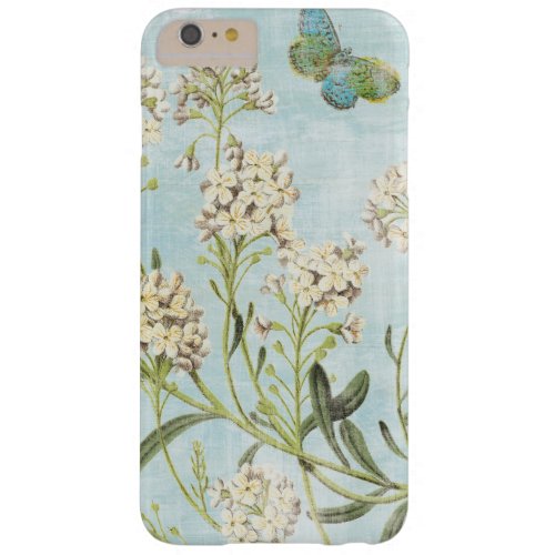 Blue Botanical Barely There iPhone 6 Plus Case