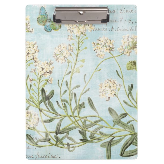 Blue Botanical Clipboard (Front)