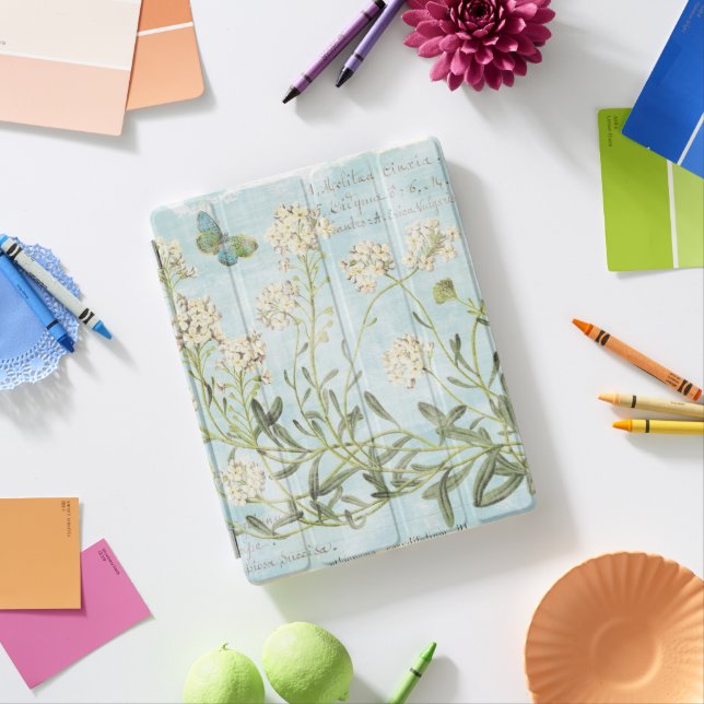 Blue Botanical iPad Smart Cover (In Situ)