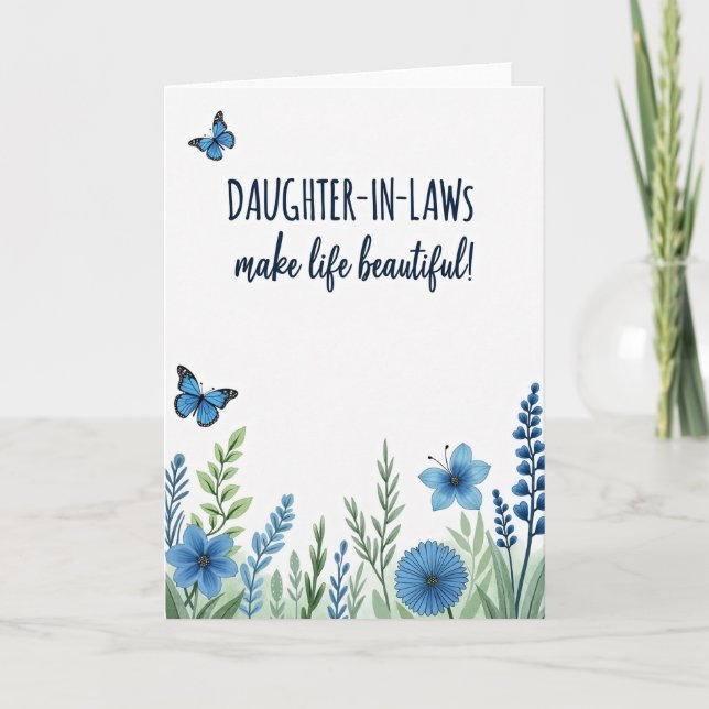Blue Botanical Mother Card (Front)