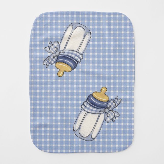 Blue Bottle - Burp Cloth (Front)