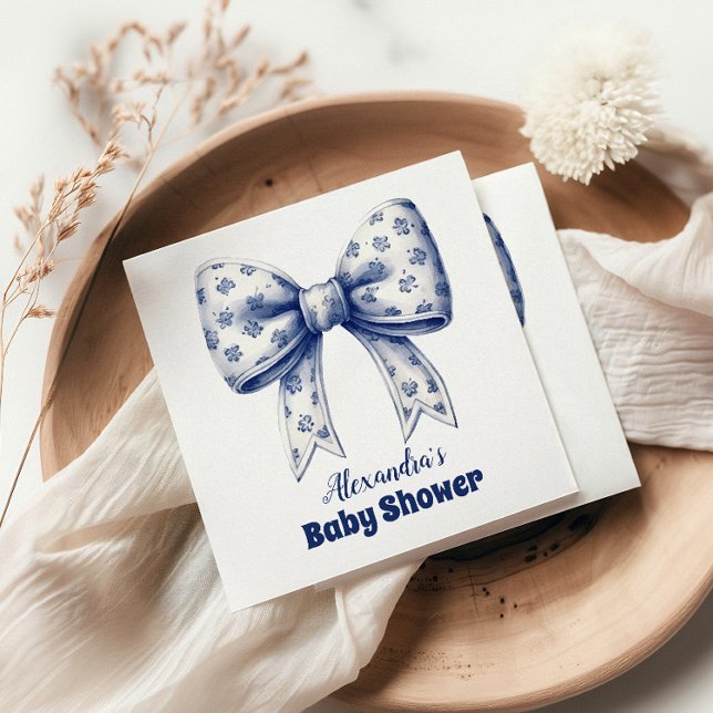 Blue Bow Boy  Napkins (Creator Uploaded)