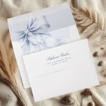 Blue Bow Bridal Shower Envelope<br><div class="desc">This elegant envelope features a charming blue bow perfect for a "something blue" bridal shower. Designed in soft pastel watercolor ideal for a dusty blue bridal shower,  this envelope is perfect for the bride who loves a bohemian coquette style.</div>