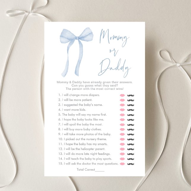 Blue Bow Coquette Boy Mommy or Daddy Game (Creator Uploaded)