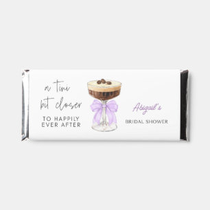 Blue Bow Espresso Martini Bridal Shower Hershey Bar Favors