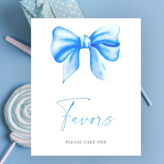 Blue bow - Favors Poster (Creator Uploaded)