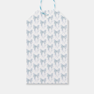 Blue Bow  Gift Tags