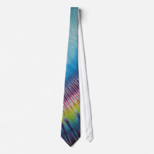 blue bow neck tie
