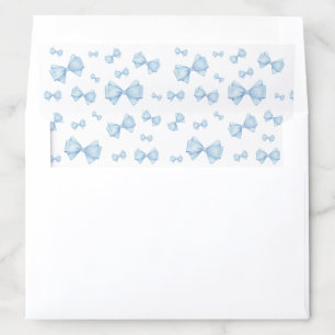 Blue Bow Pattern Envelope Liner