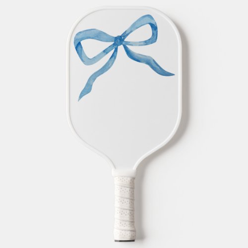 Blue Bow Preppy Grandmillenial Pickleball Paddle