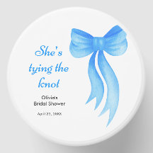 Blue Bow She's Tying the Knot Bridal Shower  