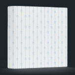 Blue Bows and Stripes 3 Ring Binder<br><div class="desc">Blue bows and stripes print binder.</div>