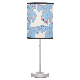 Blue Bows Coquette Table Lamp