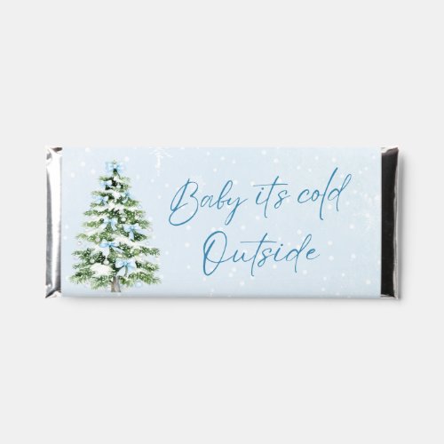 Blue Bows Girl Baby It's Cold Outside Baby Shower
