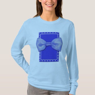 Blue Bowtie Ladies T-shirt