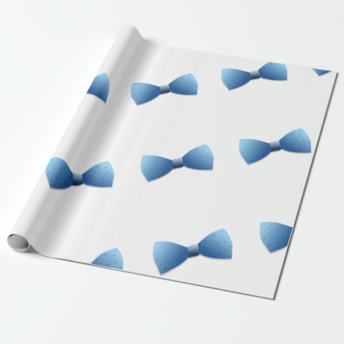 Blue bowtie Wrapping Paper