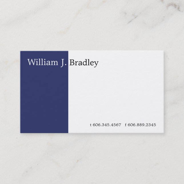 Blue Box Business Card (Front)
