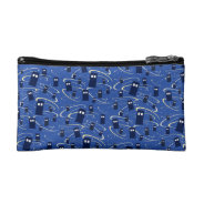 Blue Boxes In Space Makeup Bag at Zazzle