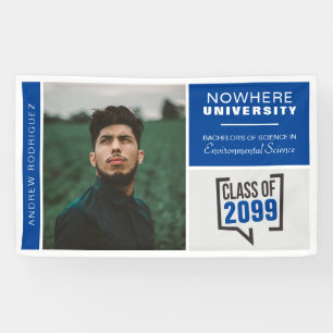 Blue Boxes & Photo Graduation Banner