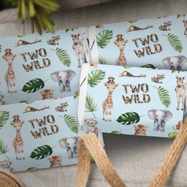 Blue Boy 2nd birthday Two Wild Safari Animals Hershey's Miniatures (Creator Uploaded)