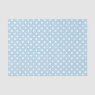 Blue boy baby shower gift polka dots tissue paper