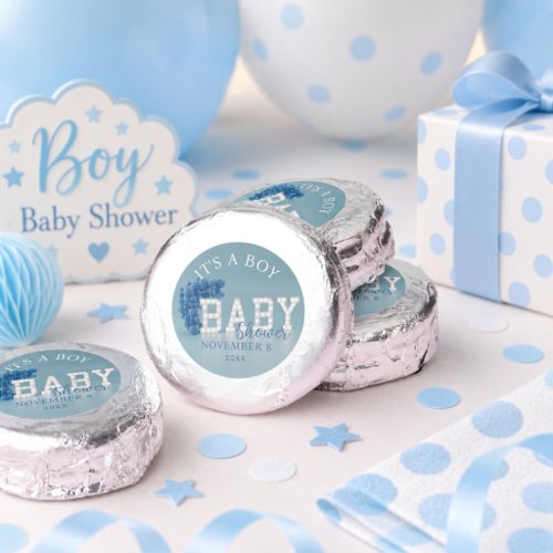 Blue Boy Baby Shower Party Balloon Arch Dipped Oreo Cookie Favors