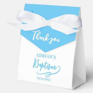 Blue Boy Baptism Favor Box