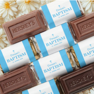 Blue Boy Baptism Hershey's Miniatures