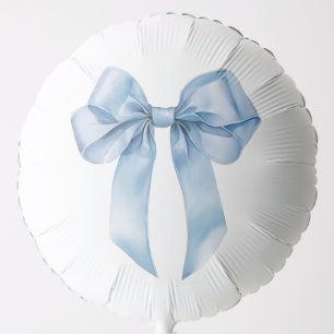 Blue Boy Bow elegant Baby Shower Balloon