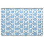 Blue Boy Bunny Face Spring Easter Fabric