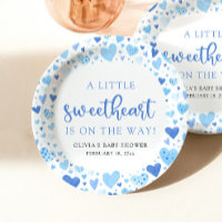 Blue Boy Little Sweetheart Valentine Baby Shower