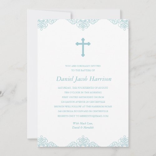 Blue Boys Baptism/Christening Cards