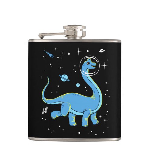 Blue Brachiosaurus Dinos In Space Flask