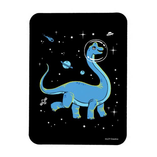 Blue Brachiosaurus Dinos In Space Magnet