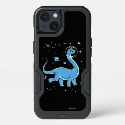 Blue Brachiosaurus Dinos In Space iPhone 13 Case