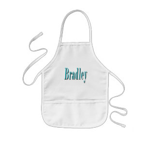 Blue Bradley Name, Kids' Apron