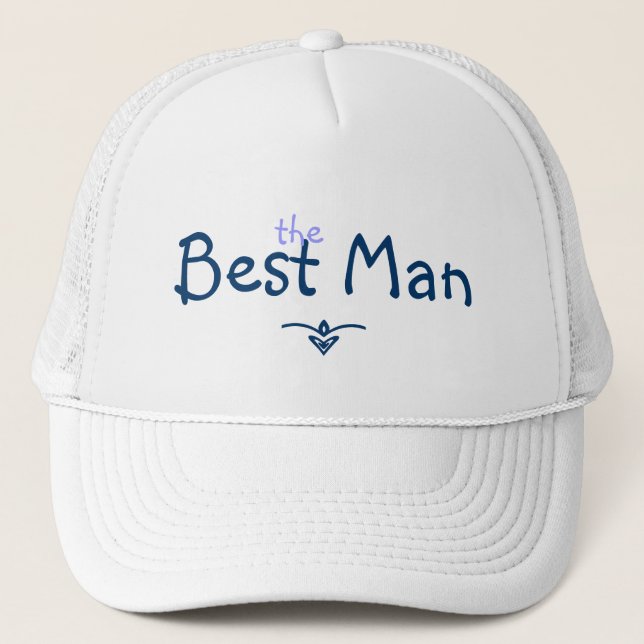 Blue Braid Best Man Hat (Front)