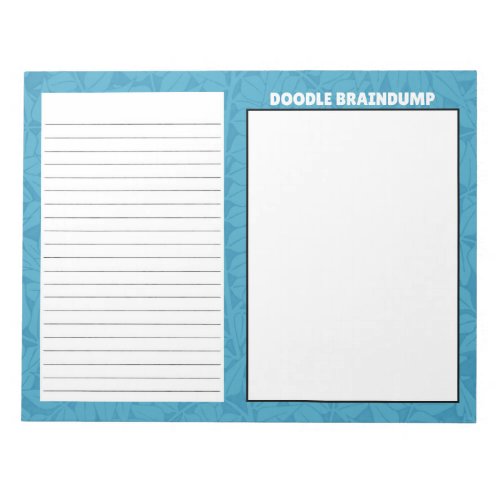 Blue Brain Dump journaling Notepad