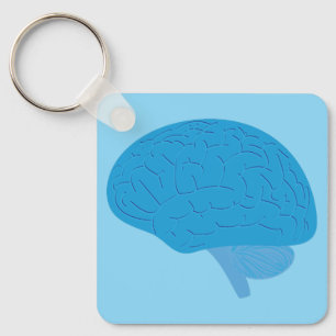 Blue Brain Keychain