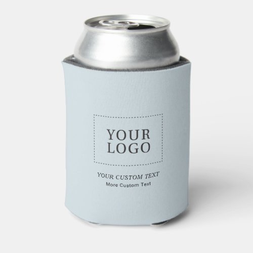 Blue Branded Custom Business Logo Promotional Can Cooler