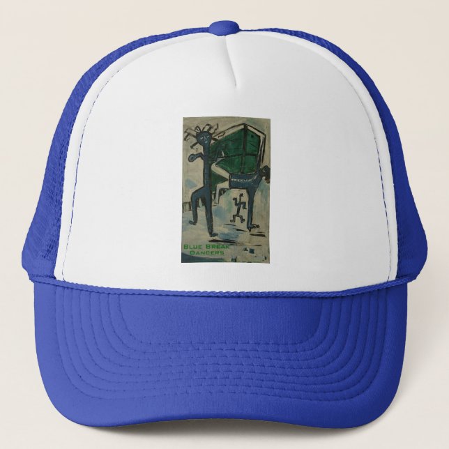 blue break dancers trucker hat (Front)