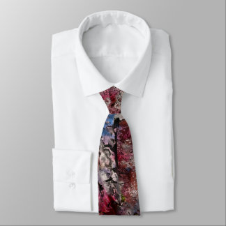 Blue Brick and Blossoms Regular Tie